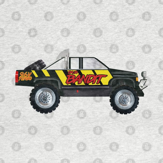 BAJA BANDIT Vintage RC 90s Pickup Truck Classic Toys by Nostalgia-RC